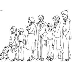 Dibujos para colorear: Familia - Dibujos para Colorear e Imprimir Gratis