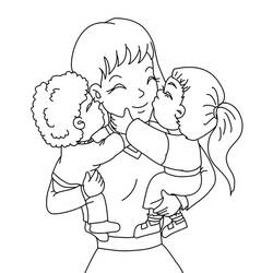 Dibujo Mamá (Familia y Amigos) #209424 para imprimir y colorear