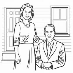 Dibujos para colorear: Mamá y Papá - Dibujos para Colorear e Imprimir Gratis
