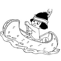 Dibujo para colorear: Nativo Americano (Familia y Amigos) #148999 - Dibujos para Colorear e Imprimir Gratis