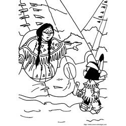 Dibujo para colorear: Nativo Americano (Familia y Amigos) #149025 - Dibujos para Colorear e Imprimir Gratis