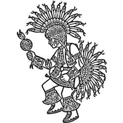 Dibujo para colorear: Nativo Americano (Familia y Amigos) #149026 - Dibujos para Colorear e Imprimir Gratis