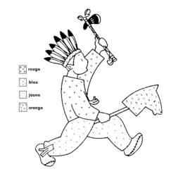 Dibujo para colorear: Nativo Americano (Familia y Amigos) #149037 - Dibujos para Colorear e Imprimir Gratis