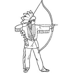 Dibujo para colorear: Nativo Americano (Familia y Amigos) #149065 - Dibujos para Colorear e Imprimir Gratis
