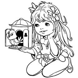 Dibujo para colorear: Niña (Familia y Amigos) #96539 - Dibujos para Colorear e Imprimir Gratis
