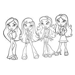 Dibujo para colorear: Niña (Familia y Amigos) #96546 - Dibujos para Colorear e Imprimir Gratis