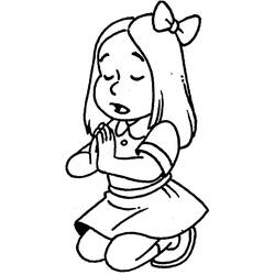 Dibujo para colorear: Niña (Familia y Amigos) #96562 - Dibujos para Colorear e Imprimir Gratis