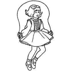 Dibujo para colorear: Niña (Familia y Amigos) #96569 - Dibujos para Colorear e Imprimir Gratis