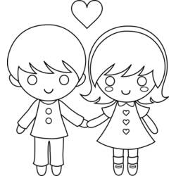 Dibujo para colorear: Niña (Familia y Amigos) #96572 - Dibujos para Colorear e Imprimir Gratis