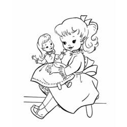 Dibujo para colorear: Niña (Familia y Amigos) #96656 - Dibujos para Colorear e Imprimir Gratis