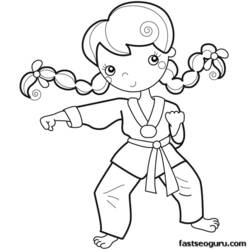 Dibujo para colorear: Niña (Familia y Amigos) #96664 - Dibujos para Colorear e Imprimir Gratis