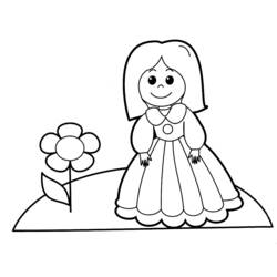 Dibujo para colorear: Niña (Familia y Amigos) #96777 - Dibujos para Colorear e Imprimir Gratis