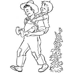 Dibujo para colorear: Papá (Familia y Amigos) #103653 - Dibujos para Colorear e Imprimir Gratis