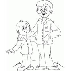 Dibujo para colorear: Papá (Familia y Amigos) #103654 - Dibujos para Colorear e Imprimir Gratis