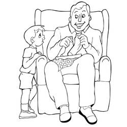 Dibujo Papá (Familia y Amigos) #209463 para imprimir y colorear