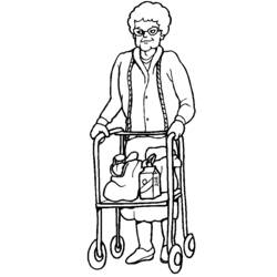 Dibujo para colorear: Persona con Discapacidad (Familia y Amigos) #98413 - Dibujos para Colorear e Imprimir Gratis