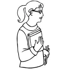 Dibujo para colorear: Persona con Discapacidad (Familia y Amigos) #98427 - Dibujos para Colorear e Imprimir Gratis