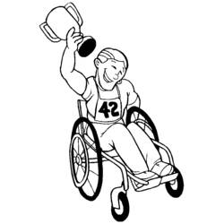 Dibujo para colorear: Persona con Discapacidad (Familia y Amigos) #98515 - Dibujos para Colorear e Imprimir Gratis