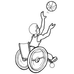 Dibujo para colorear: Persona con Discapacidad (Familia y Amigos) #98518 - Dibujos para Colorear e Imprimir Gratis