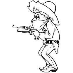Dibujo para colorear: Vaquero (Familia y Amigos) #91422 - Dibujos para Colorear e Imprimir Gratis