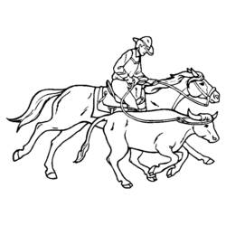Dibujo para colorear: Vaquero (Familia y Amigos) #91427 - Dibujos para Colorear e Imprimir Gratis