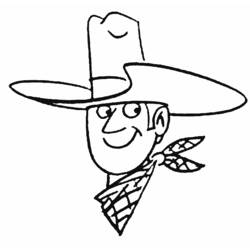 Dibujo para colorear: Vaquero (Familia y Amigos) #91437 - Dibujos para Colorear e Imprimir Gratis