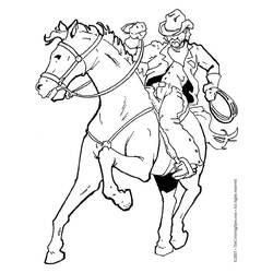 Dibujo para colorear: Vaquero (Familia y Amigos) #91443 - Dibujos para Colorear e Imprimir Gratis
