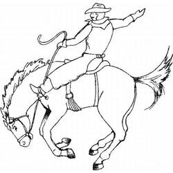 Dibujo para colorear: Vaquero (Familia y Amigos) #91446 - Dibujos para Colorear e Imprimir Gratis