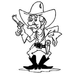 Dibujo para colorear: Vaquero (Familia y Amigos) #91463 - Dibujos para Colorear e Imprimir Gratis