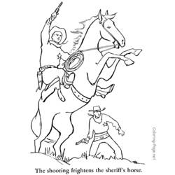 Dibujo para colorear: Vaquero (Familia y Amigos) #91469 - Dibujos para Colorear e Imprimir Gratis