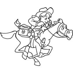 Dibujo para colorear: Vaquero (Familia y Amigos) #91474 - Dibujos para Colorear e Imprimir Gratis