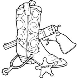 Dibujo para colorear: Vaquero (Familia y Amigos) #91620 - Dibujos para Colorear e Imprimir Gratis