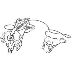 Dibujo para colorear: Vaquero (Familia y Amigos) #91622 - Dibujos para Colorear e Imprimir Gratis