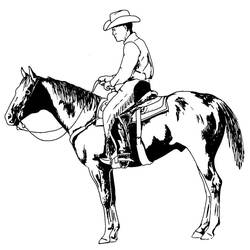 Dibujo para colorear: Vaquero (Familia y Amigos) #91639 - Dibujos para Colorear e Imprimir Gratis