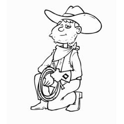 Dibujo para colorear: Vaquero (Familia y Amigos) #91652 - Dibujos para Colorear e Imprimir Gratis