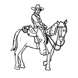 Dibujo para colorear: Vaquero (Familia y Amigos) #91657 - Dibujos para Colorear e Imprimir Gratis