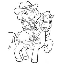 Dibujo para colorear: Vaquero (Familia y Amigos) #91716 - Dibujos para Colorear e Imprimir Gratis