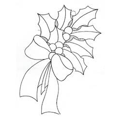 Dibujo para colorear: Acebo de Navidad (Fiestas y Celebraciones) #217584 - Dibujos para Colorear e Imprimir Gratis