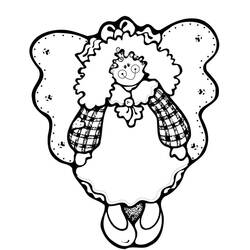 Dibujo para colorear: Ángel de Navidad (Fiestas y Celebraciones) #200063 - Dibujos para Colorear e Imprimir Gratis