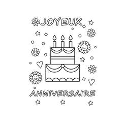 Dibujo Aniversario (Fiestas y Celebraciones) #174651 para imprimir y colorear