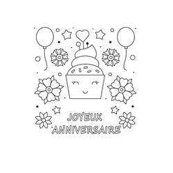 Dibujo Aniversario (Fiestas y Celebraciones) #174657 para imprimir y colorear