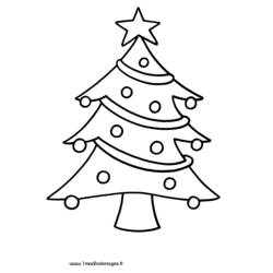 Dibujo para colorear: Árbol de Navidad (Fiestas y Celebraciones) #167436 - Dibujos para Colorear e Imprimir Gratis