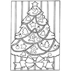 Dibujo para colorear: Árbol de Navidad (Fiestas y Celebraciones) #167437 - Dibujos para Colorear e Imprimir Gratis