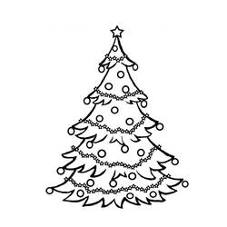 Dibujo para colorear: Árbol de Navidad (Fiestas y Celebraciones) #167439 - Dibujos para Colorear e Imprimir Gratis