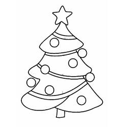 Dibujo para colorear: Árbol de Navidad (Fiestas y Celebraciones) #167440 - Dibujos para Colorear e Imprimir Gratis
