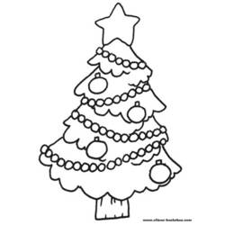 Dibujo para colorear: Árbol de Navidad (Fiestas y Celebraciones) #167453 - Dibujos para Colorear e Imprimir Gratis