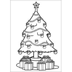 Dibujo para colorear: Árbol de Navidad (Fiestas y Celebraciones) #167464 - Dibujos para Colorear e Imprimir Gratis