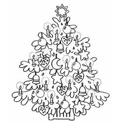 Dibujo para colorear: Árbol de Navidad (Fiestas y Celebraciones) #167468 - Dibujos para Colorear e Imprimir Gratis