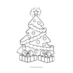 Dibujo para colorear: Árbol de Navidad (Fiestas y Celebraciones) #167481 - Dibujos para Colorear e Imprimir Gratis