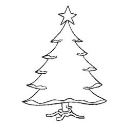 Dibujo para colorear: Árbol de Navidad (Fiestas y Celebraciones) #167484 - Dibujos para Colorear e Imprimir Gratis